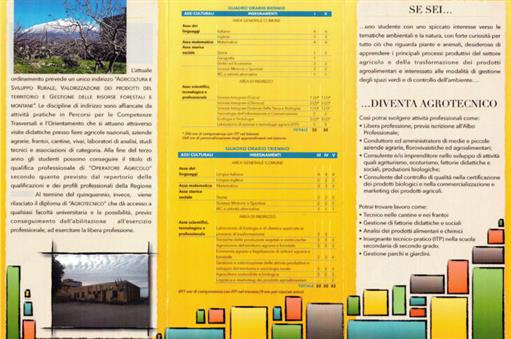 brochure agrario retro